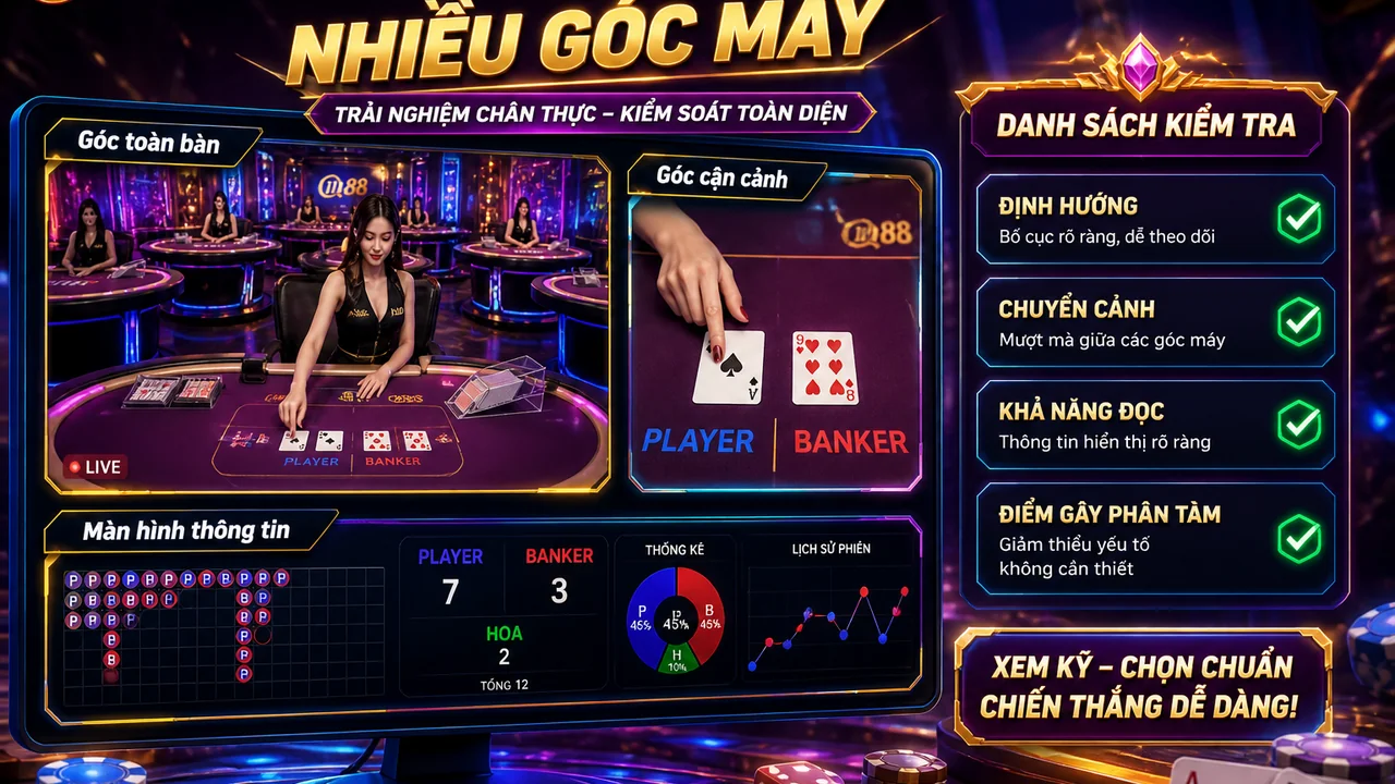 Từ bàn quen thuộc đến trải nghiệm nhiều góc máy: qh88 chọn live game như thế nào?