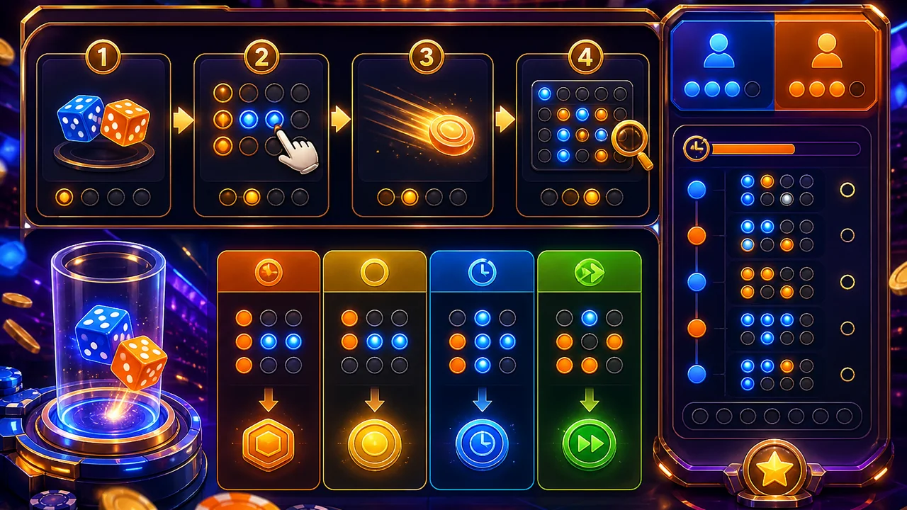 Đọc bảng hướng dẫn trực quan khi khám phá live game qh88